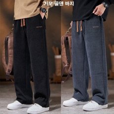 도톰한 기모 골덴 남성바지 융털 안감