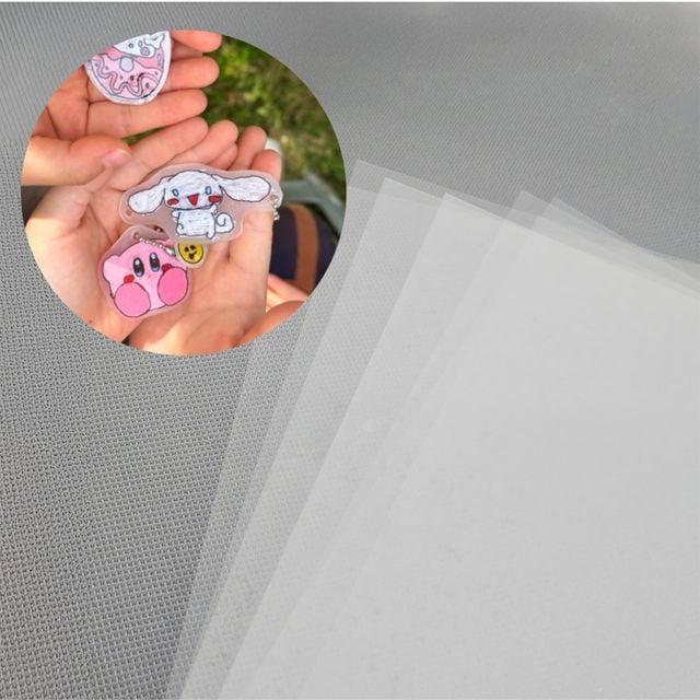 키링 만들기 DIY 열수축 마술종이 투명 (10매)