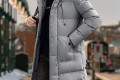 남자 정장패딩 겨울 방한 경량 미디움 롱 패딩 점퍼