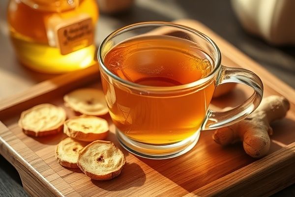 도라지차와 건조 도라지