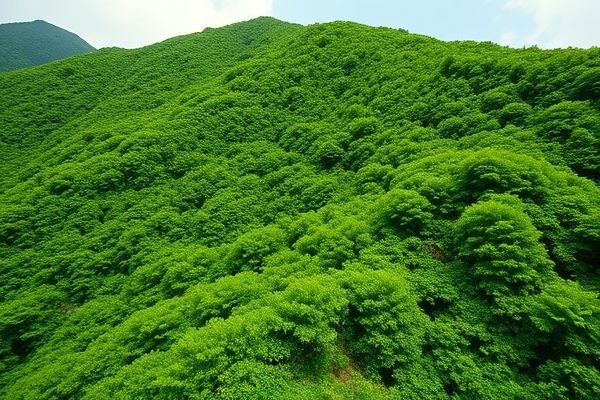 생명력의 상징, 한여름의 칡 군락