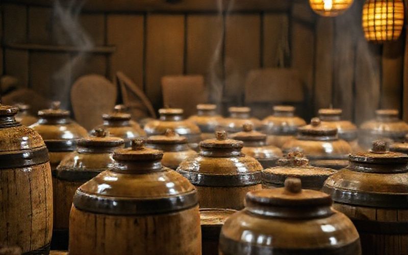 전통 식초 발효 과정