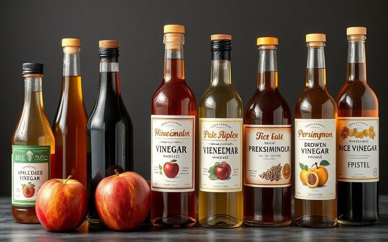 다양한 식초 종류