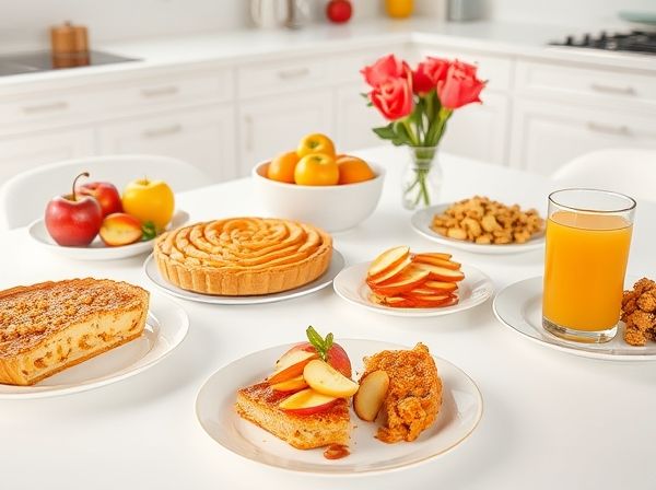 다양한 사과 요리들