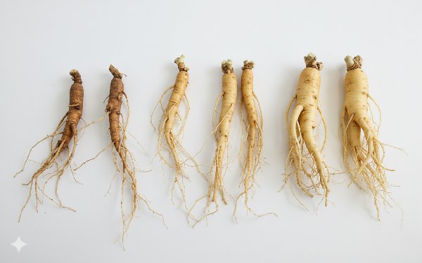 산삼, 산양삼, 재배인삼 비교