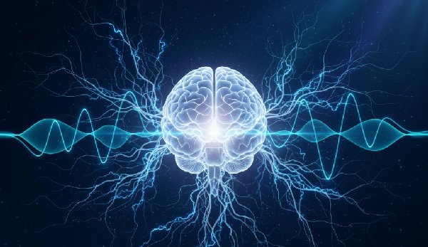 수면중의 안정된 뇌파와 잠들지 못한 경우는 불안정한 뇌파